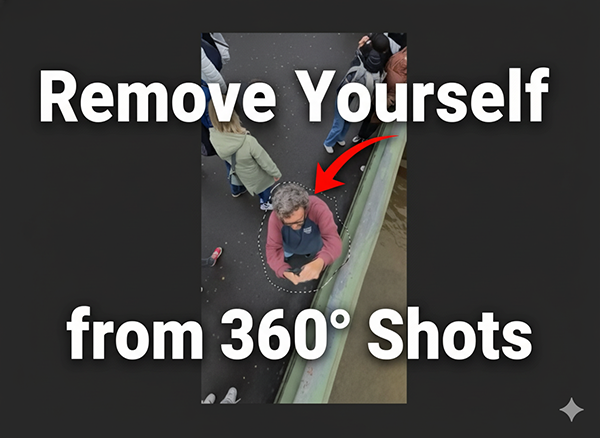 how to remove yourself from 360 photo using Photoshop AI